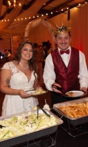 Wedding reception buffet with hibachi catering by My Hibachi Private