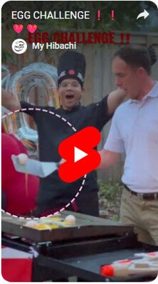 Youtube Short Flip Egg Challenge with MY Hibachi